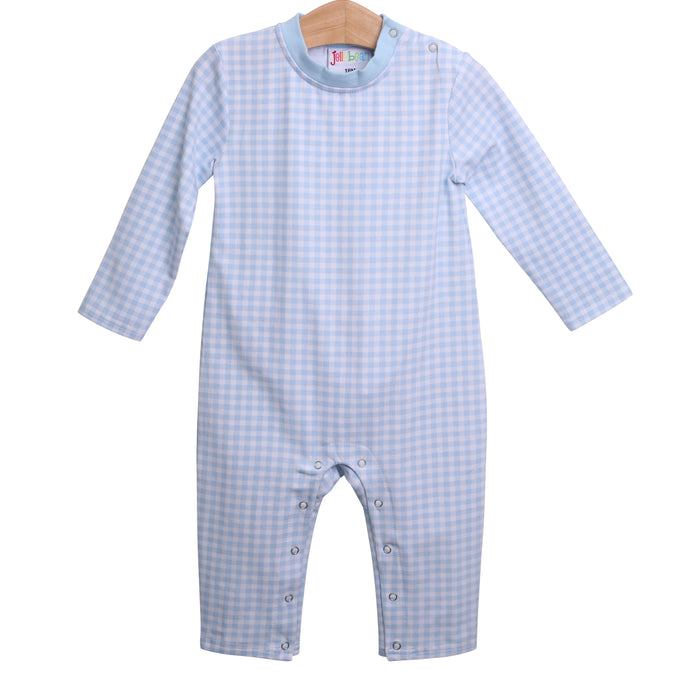 Knit Gingham James' Romper