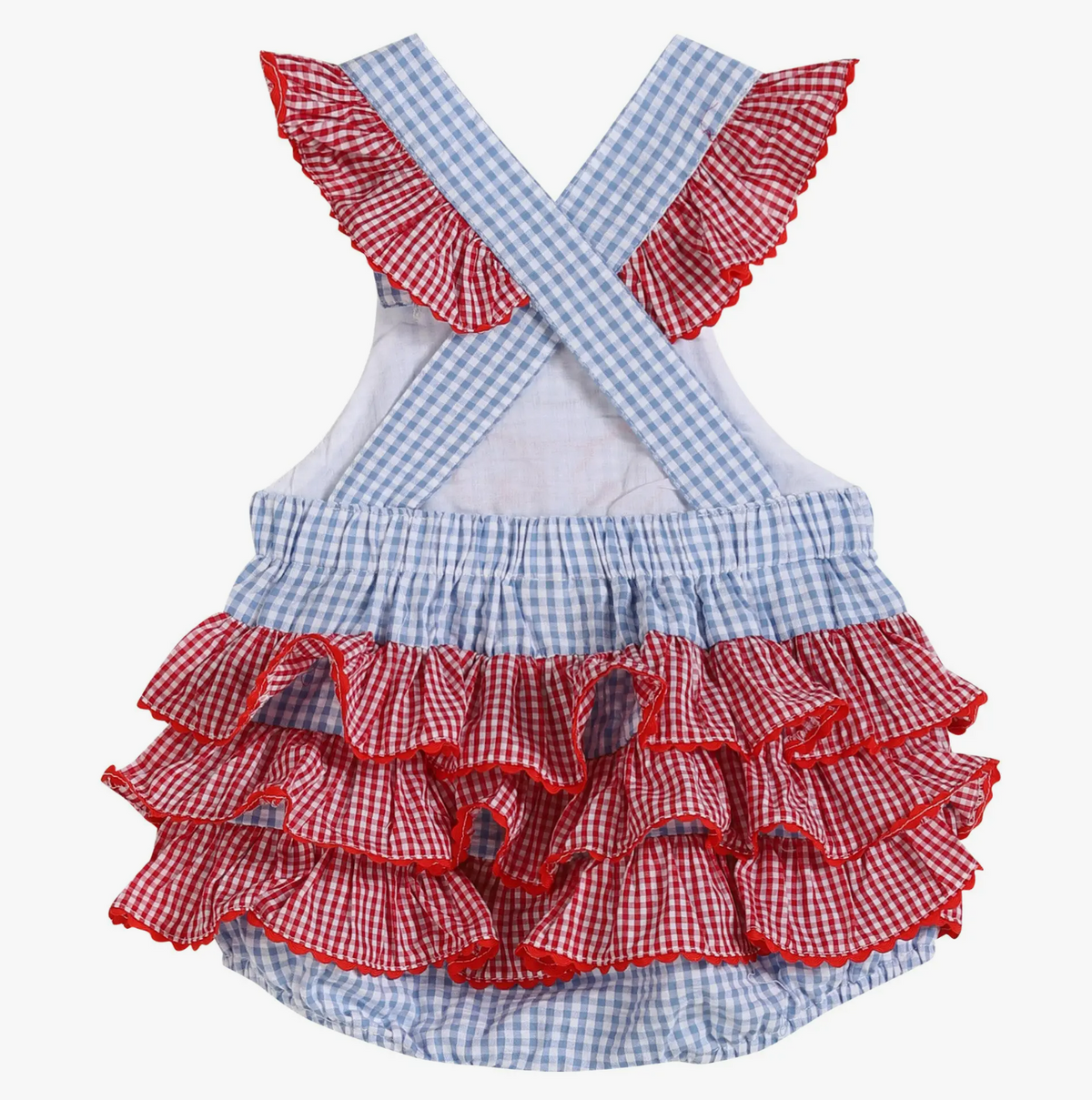 Crab Applique Ruffle Bubble