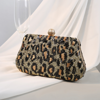 Beaded Leopard Evening Clutch