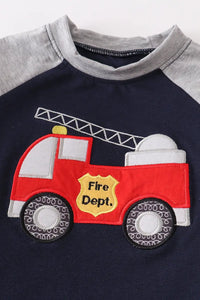 Fire Engine Applique Pant Set