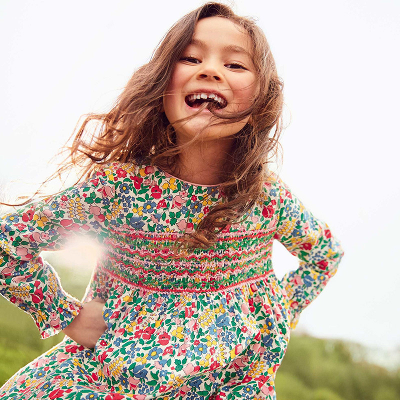 Frankie's Smocked Floral Dress