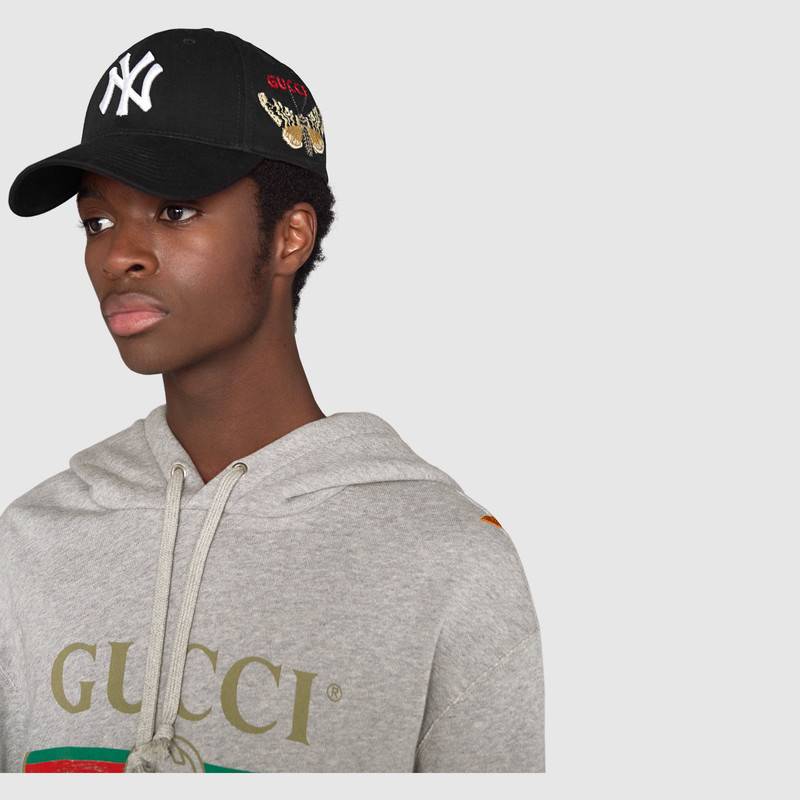 gucci baseball cap with ny yankees patch