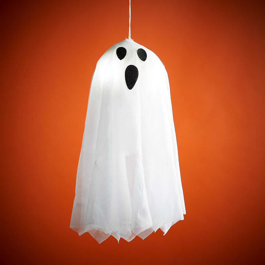 LED Geist Gespenst Halloween Deko zum Aufhängen Grusel Innen Batterie Lights4fun 