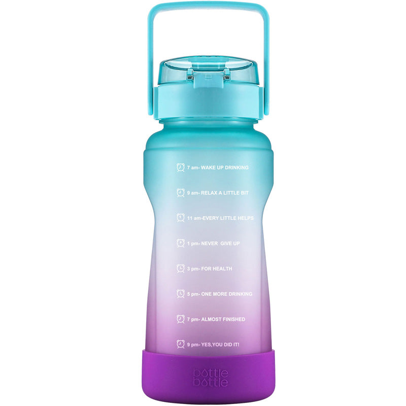 HYDRATE Motivational Water Bottle Purple 