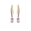 JFL - Awesome Designer White One Gram Gold Plated Cz Diamonds Earring With Pearl Dangler for Girl & Women