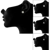 JFL - 1g Gold Plated CZ Diamond Stud Earrings for Women - Pack fo 4