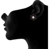 JFL-Traditional Ethnic One Gram Gold Plated Diamond Designer Stud Earring for Women & Girls.
