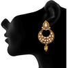Traditional Ethnic One Gram Gold Plated Polki Diamond Designer Chandbali Earring for Girls and Women.