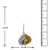 JFL- Fusion Ethnic One Gram Gold Plated Peacock Cz American Diamond Yellow Designer Earrings for Women and Girls.
