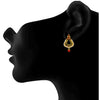 JFL - Jewellery for Less Traditional Ethnic One Gram Gold Plated Pearls Earring For Women & Girls.