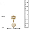 JFL - Traditional Ethnic One Gram Gold Plated Pearls Designer Earring for Women & Girls.