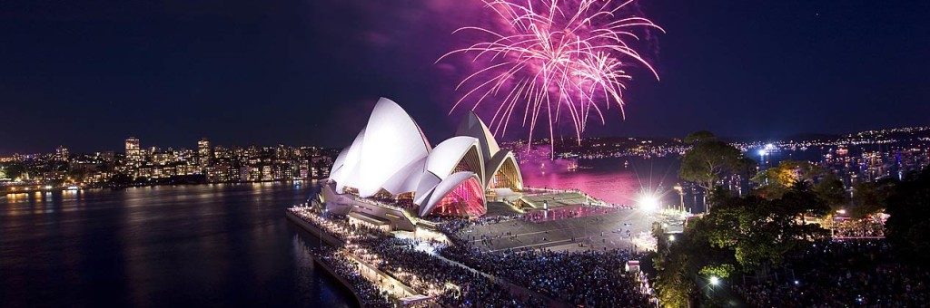 New Years eve fireworks at Sydney harbour