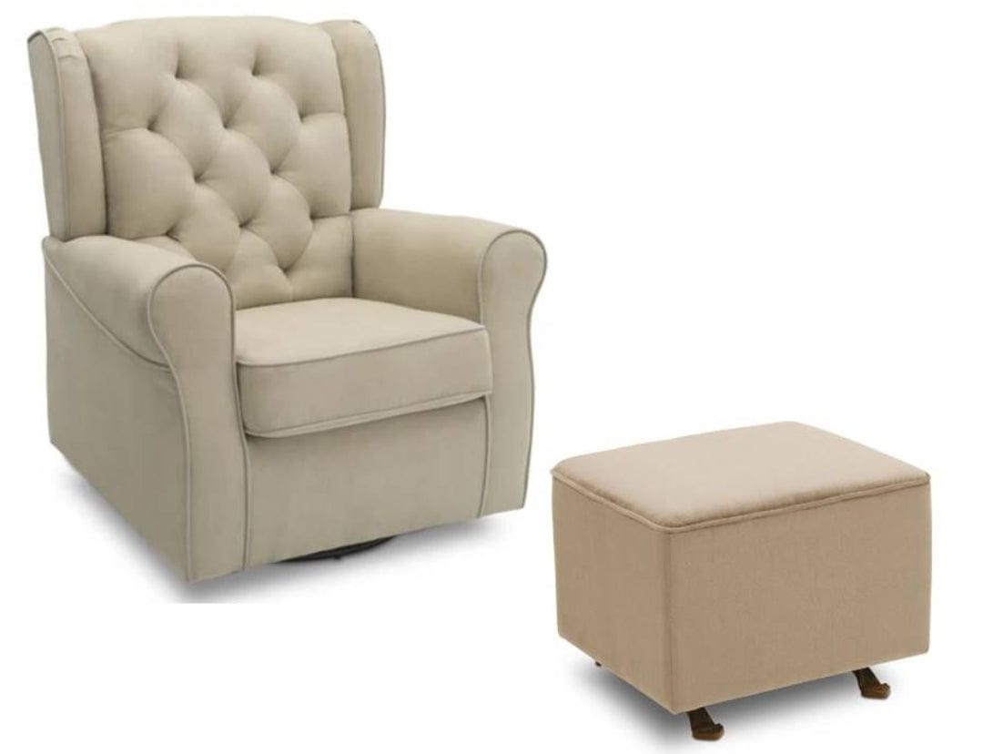 delta glider rocker with ottoman