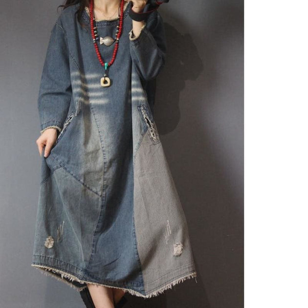 denim dress curvy