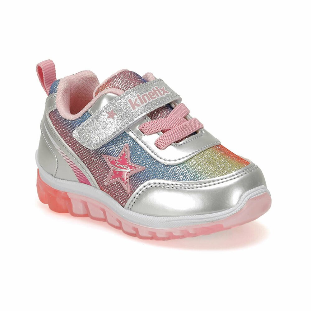 girls silver glitter sneakers
