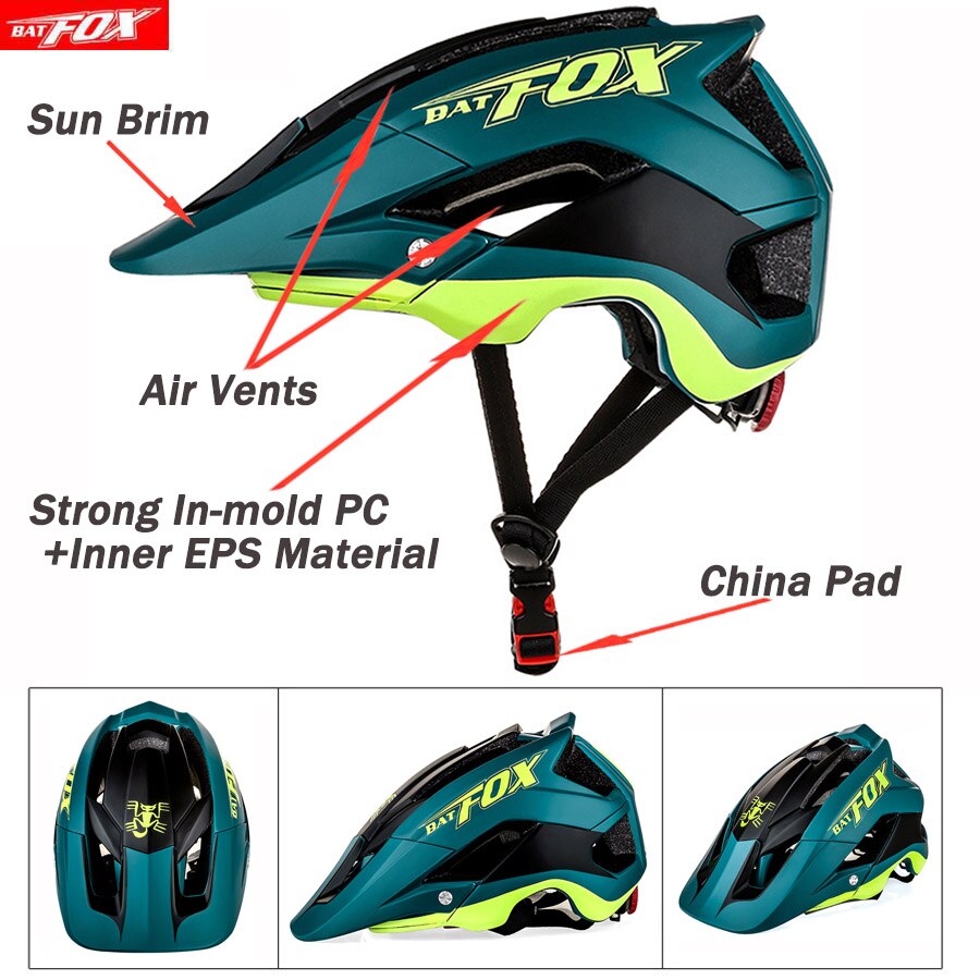 bat fox mtb helmet