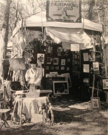 Candice Alexander, Fleur De Lis Artist, at the Florida Renaissance Fair