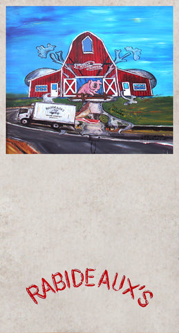 Rabideauxs in Iowa La Mural designed by Candice Alexander, Fleur De Lis Artist