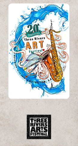 Covington La Three River Art Fest design Candice Alexander, Fleur De Lis Artist