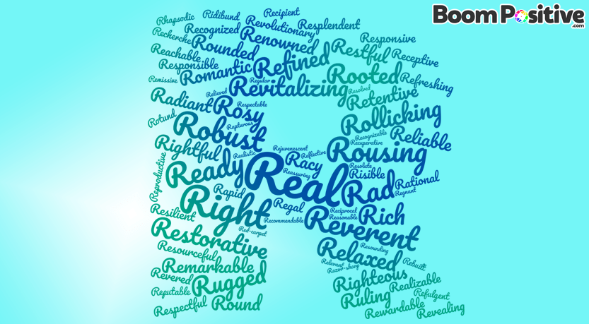 Positive Adjectives That Start With R Refreshing Words Boom Positive