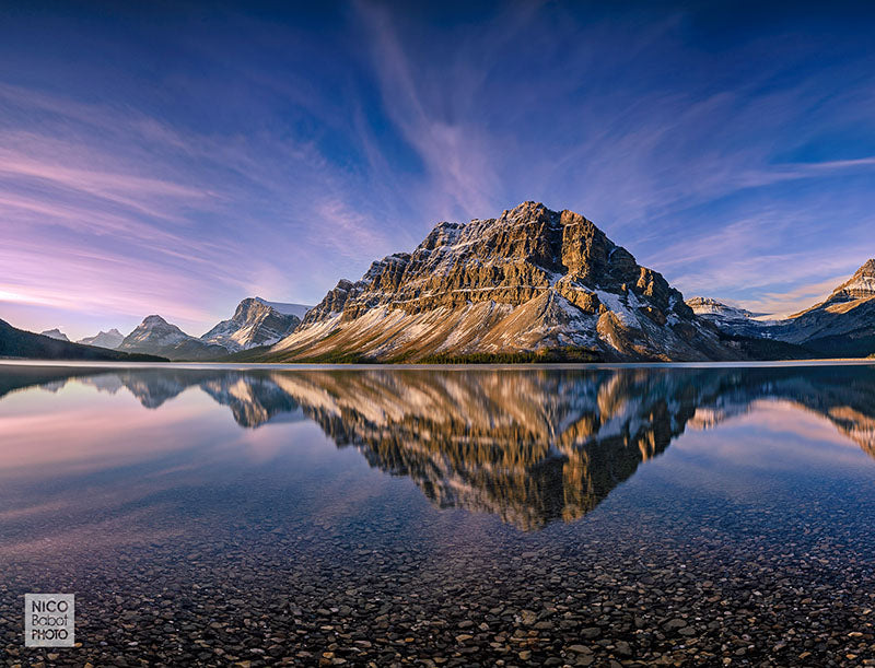 Tips for photographing Bow Lake, Canada rockie mountains