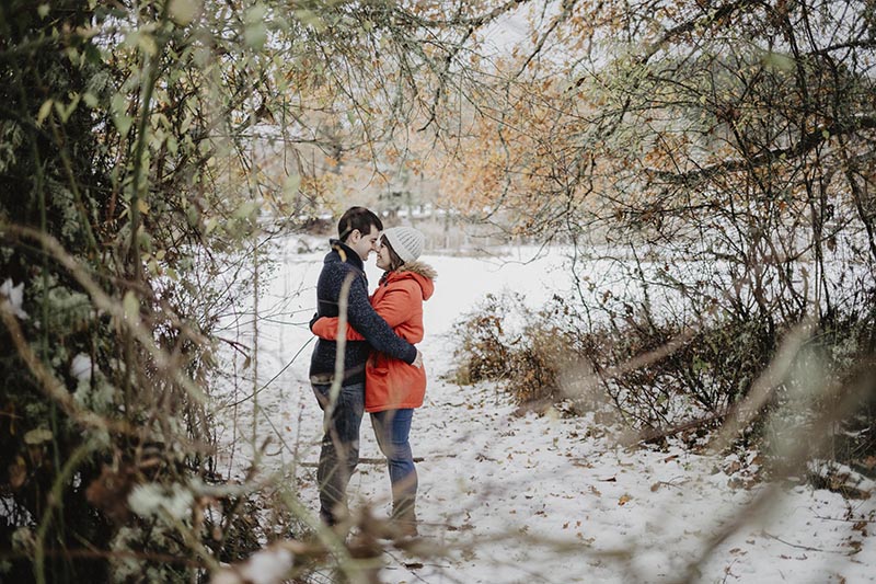 couple photography shot winter 