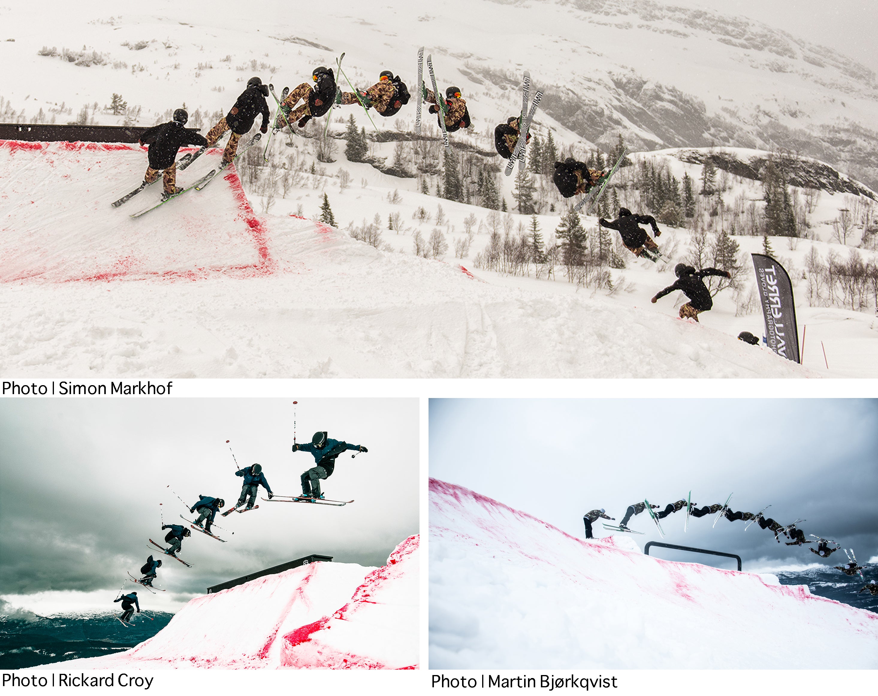 skier jump sequences