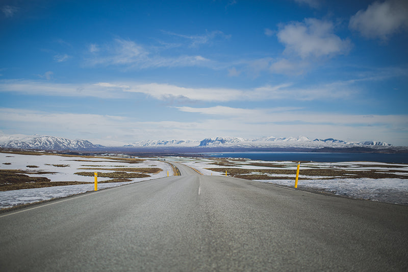iceland roads in winter