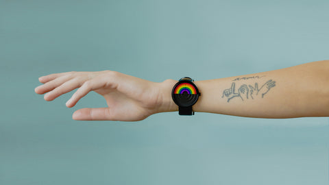 Projects Pride Watch on wrist