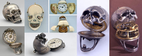 antique skull pocket watches memento mori