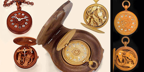 19th Century Bronnikov Wood Watches