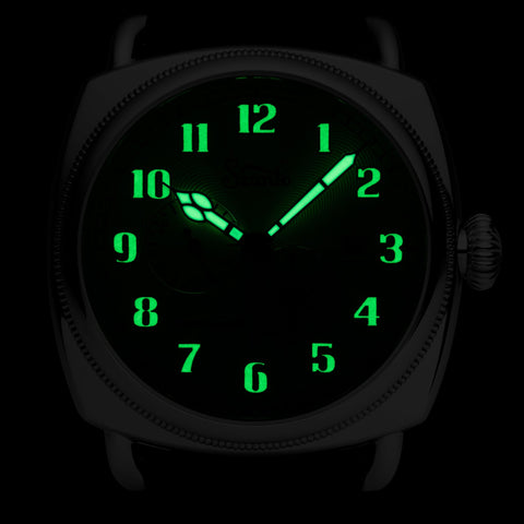 Szanto Officer's Coin Cushion Automatic Silver Black Glows in the Dark