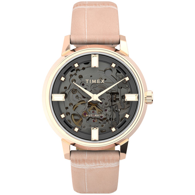 Timex Unveil Automatic 38mm Pink Gold