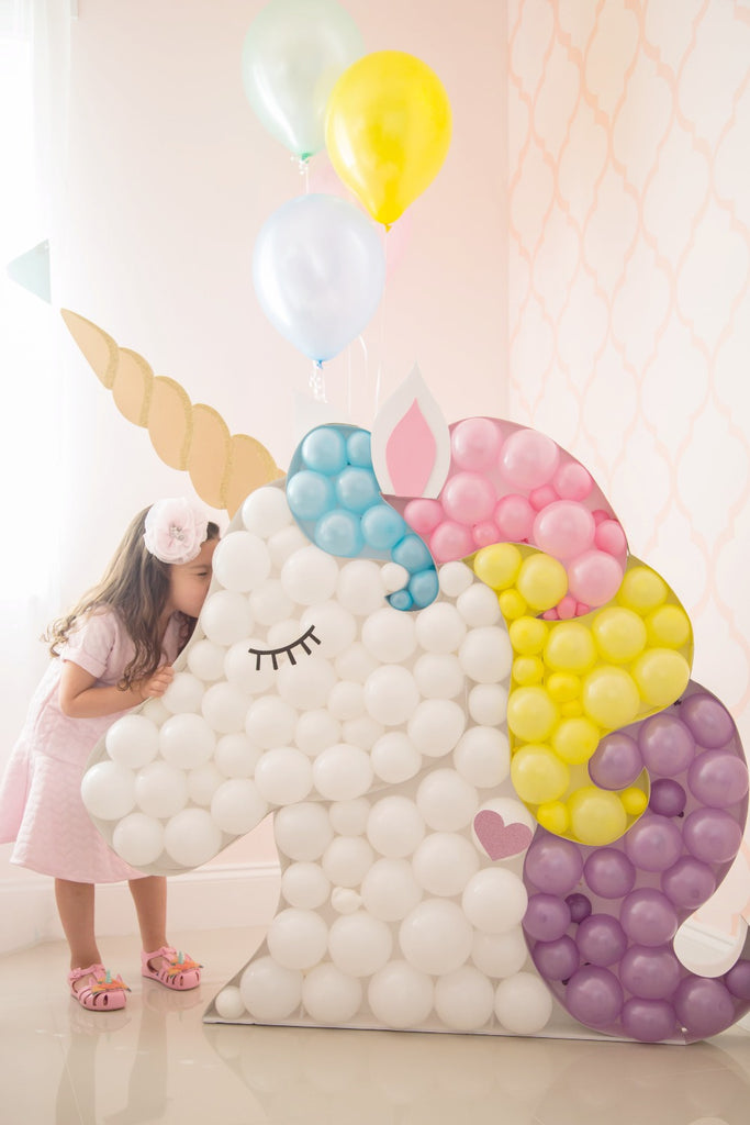 balloon mosaic unicorn