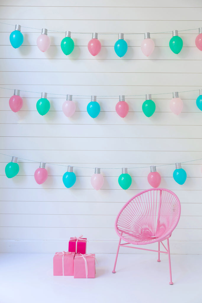 DIY Balloon Christmas String Lights