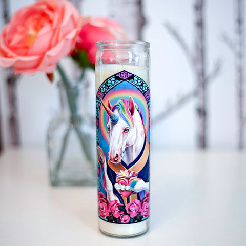 Unicorn candle