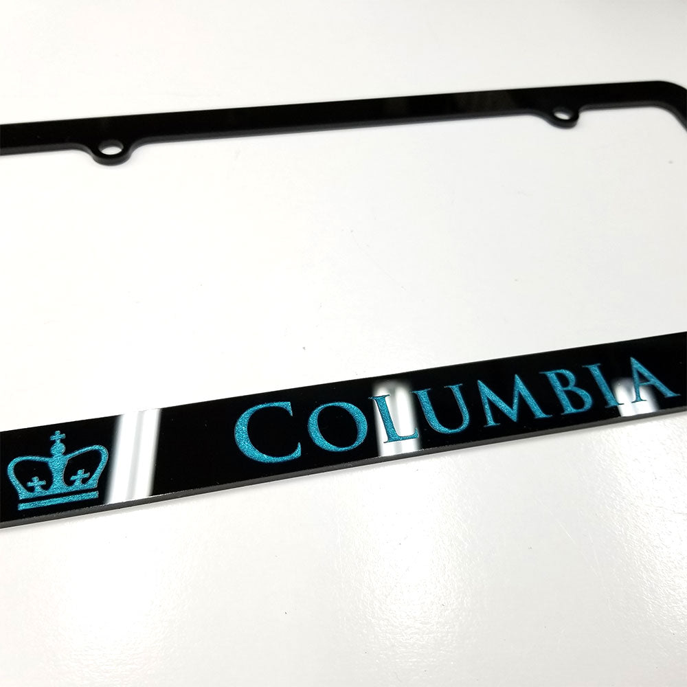 custom color columbia license plate 