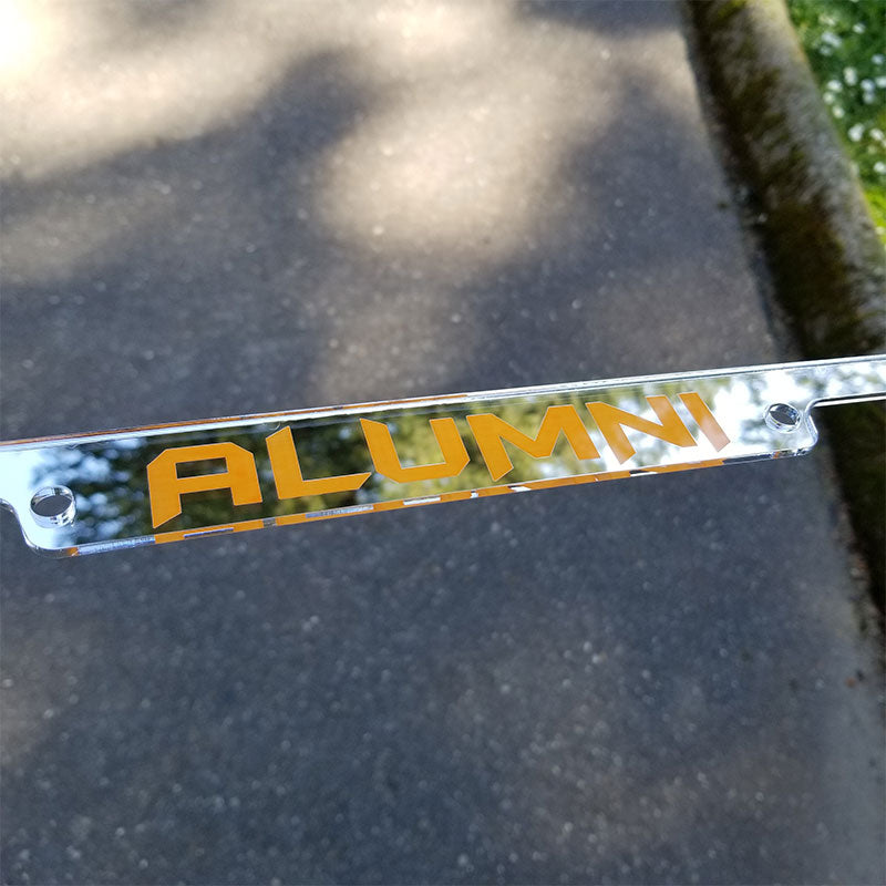 Alumni license plate frame