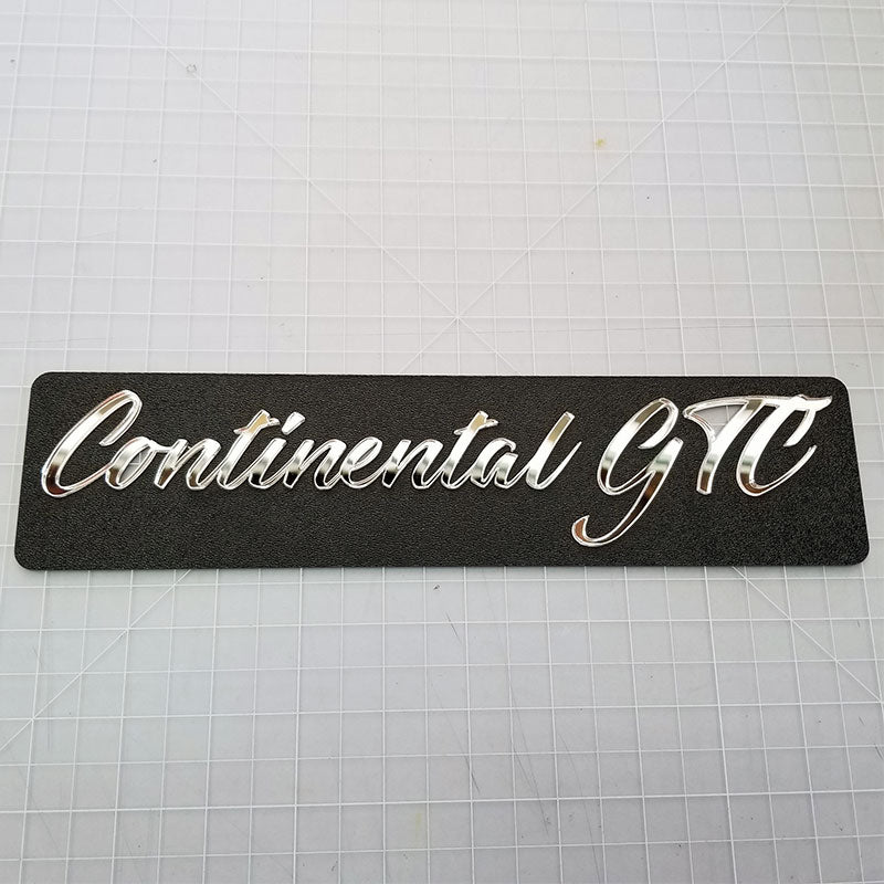 Continental GTC Chrome Badge