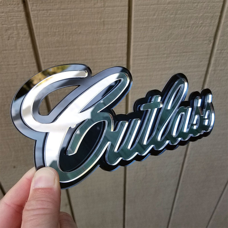 black chrome cutlass emblem