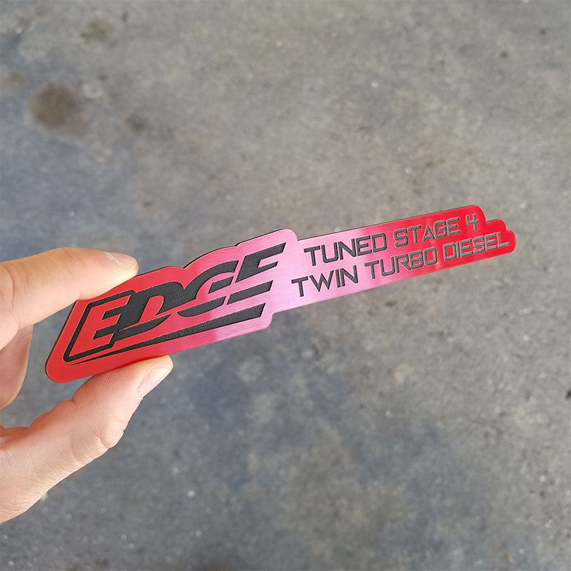 Edge tuned stage 4 twin turbo diesel emblem