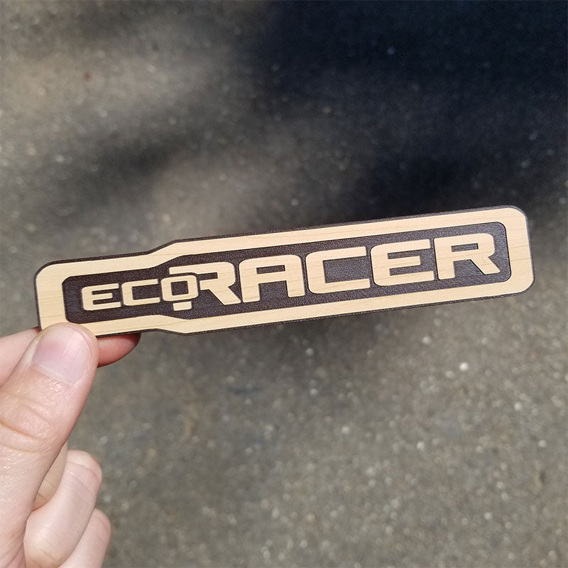 custom engraved wood car emblem 