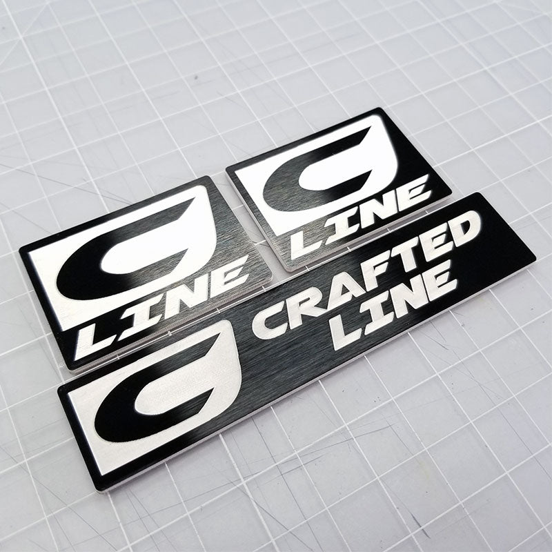 custom made crafted line emblem set