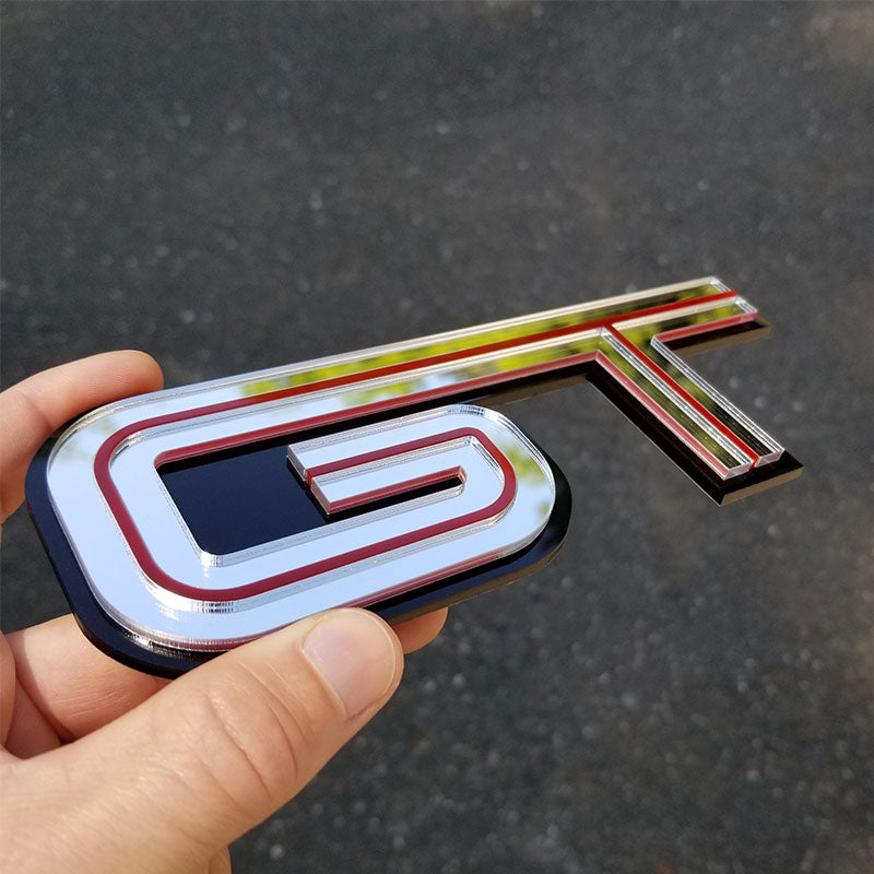 chrome red gt badge