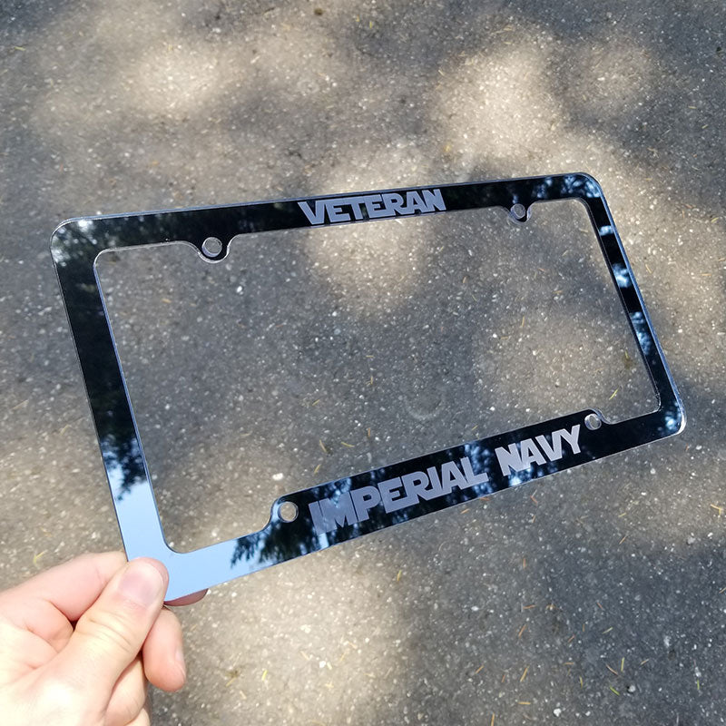 Veteran Imperial Navy license plate frame