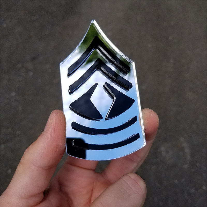 First Sergeant Chrome Emblem