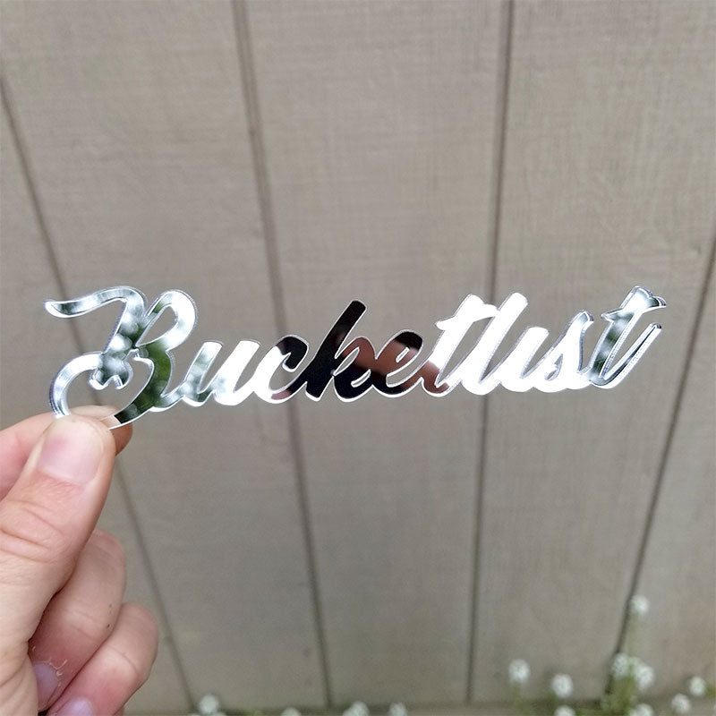 Bucketlist Custom Car Emblem