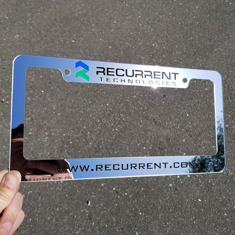 Recurrent Technologies License Plate Frame