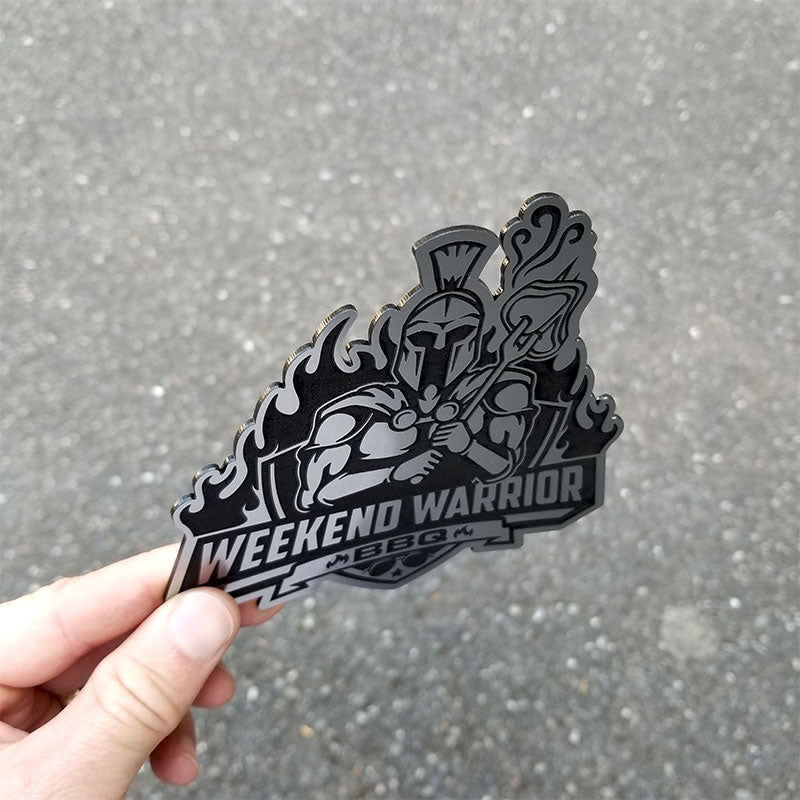 Weekend Warrior BBQ Emblem Side view