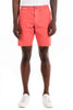 Original Paperbacks Brentwood Chino Short in Persimmon on Model Cropped Front View